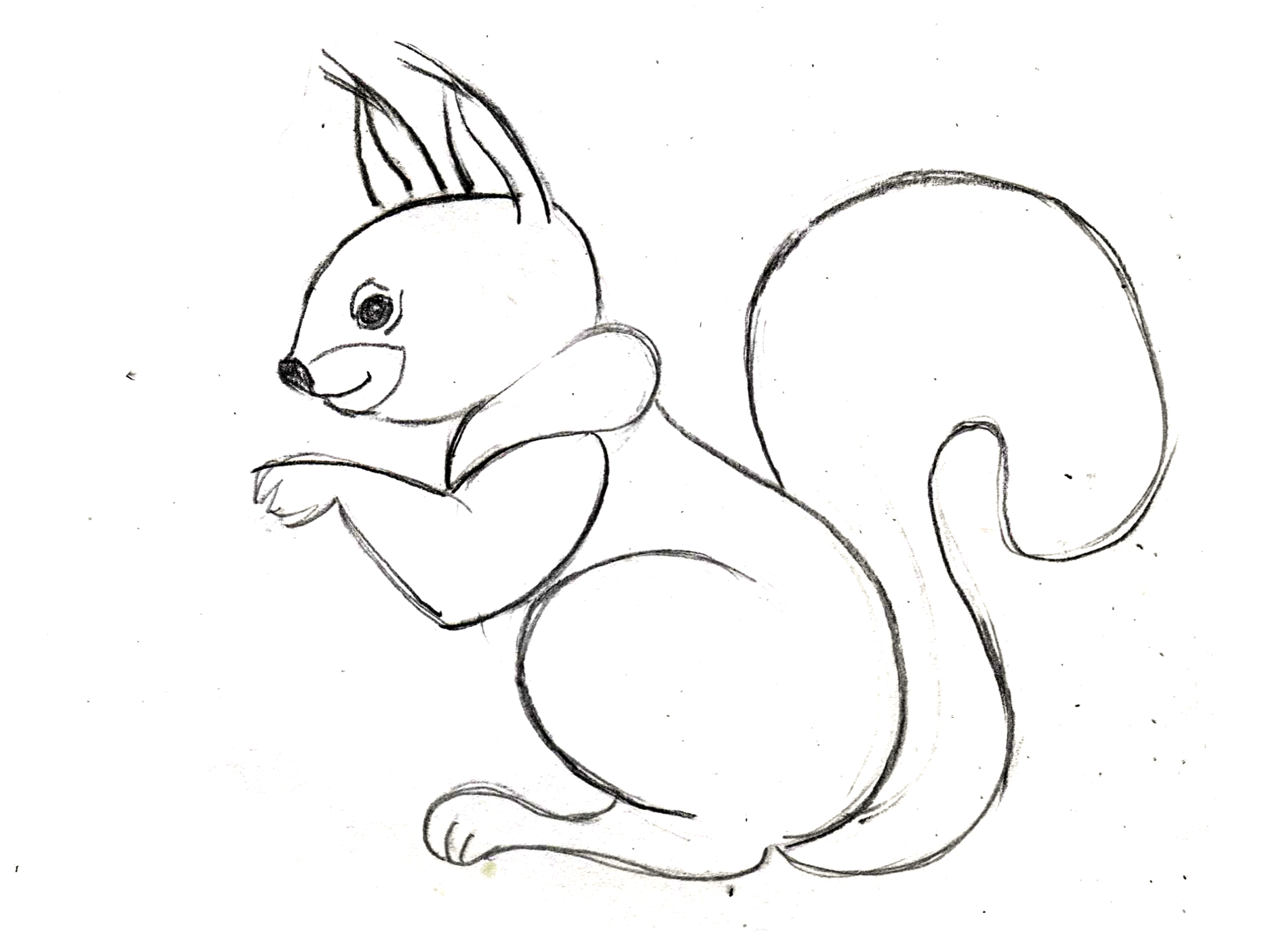 Рисунки животных карандашом для детей (34 фото)