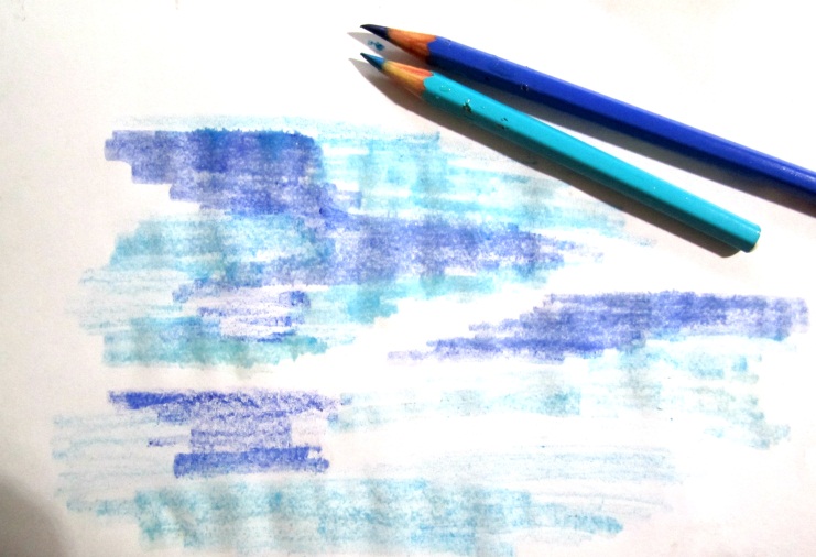 Как нарисовать воду акварельными карандашами