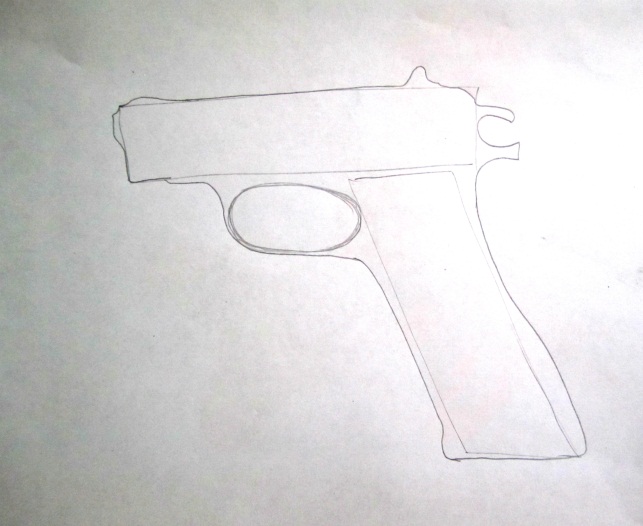 Научимся рисовать пистолет