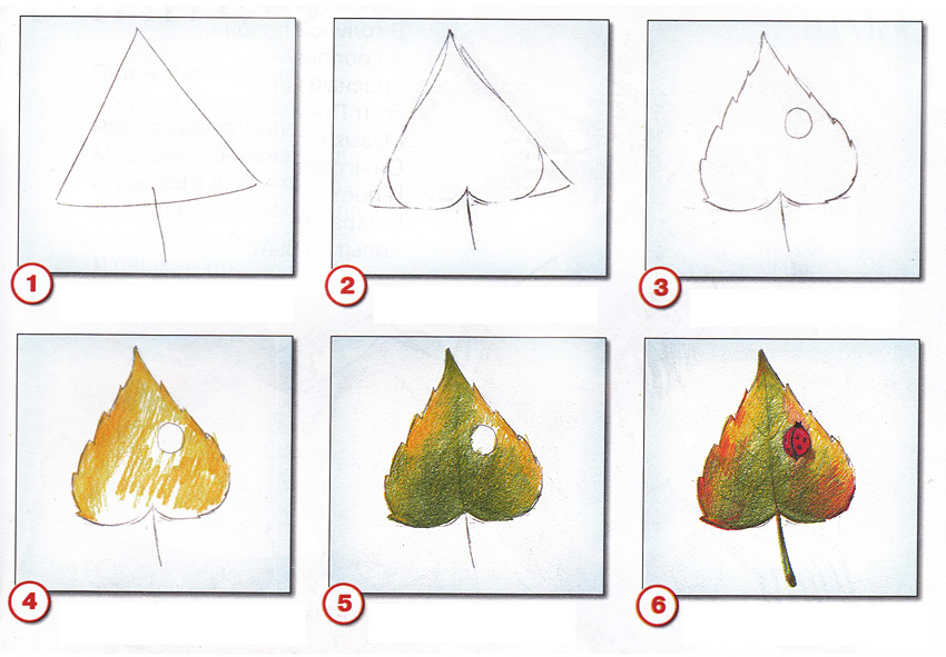 Рисуем осенние листья