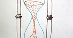 рисунок капиллярными ручками: Песочные часы
