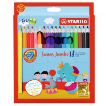 Набор цветных карандашей STABILO Swans JUMBO