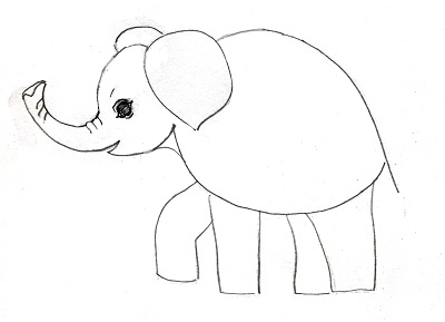Как нарисовать слона поэтапно карандашом для начинающих