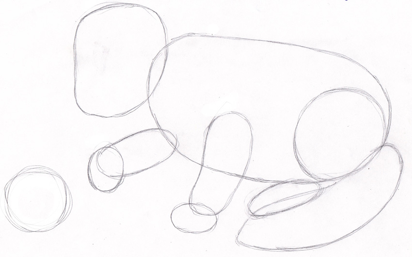Как нарисовать кота ребенку. Нарисовать кота поэтапно для детей. Детский рисунок кошки.