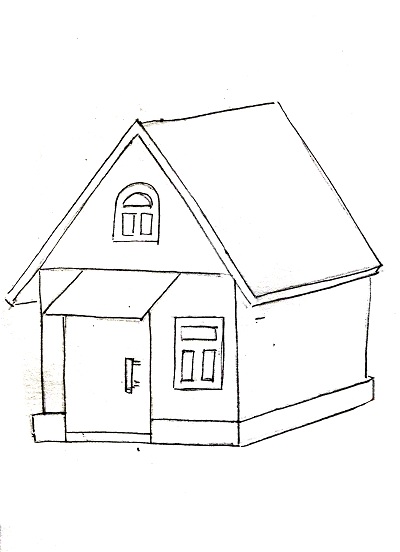 Как нарисовать дом: поэтапное описание рисунка дома своими руками ( фото)