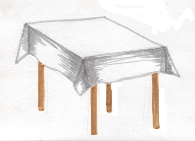 Учимся рисовать стол поэтапно цветными фломастерами STABILO Trio A-Z.
