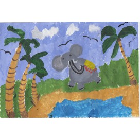 Моя мечта прокатиться на слоне в Африке.