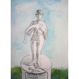 Памятник герою защитнику рисунок 4 класс