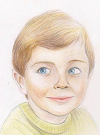 Рисуем портрет мальчика цветными карандашами STABILO Original