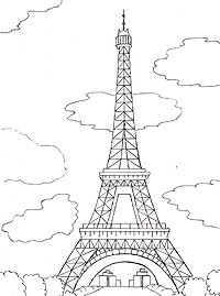 Алмазные картины-раскраски: Эйфелева башня, Размер, см: 40x50