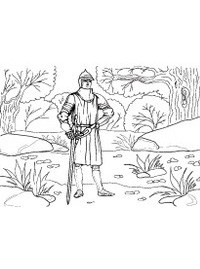 Западноевропейский рыцарь рисунок карандашом